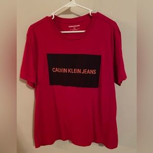 Calvin Klein jeans- red t-shirt